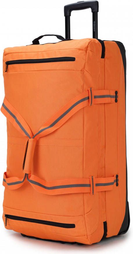 Decent Sport Line Dubbeldekker Wieltas oranje/grijs Trolley Reistas