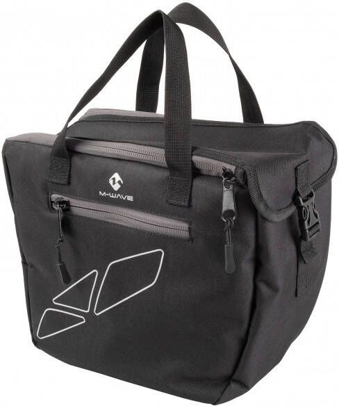 M-Wave M Wave Amsterdam Insert Bagagedragertas x 14 x 27 cm, grijs/zwart