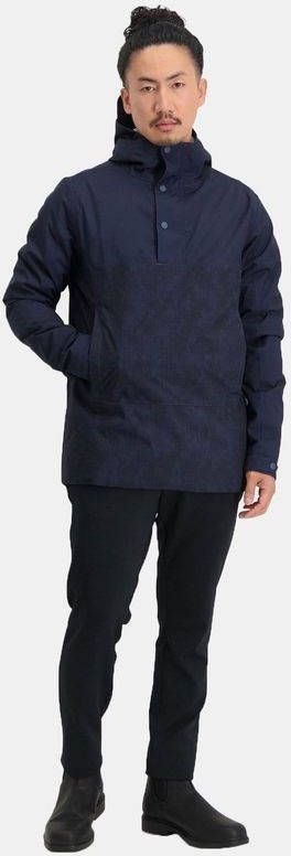 AGU Winter Rain Anorak Urban Outdoor Unisex Marineblauw/Logo