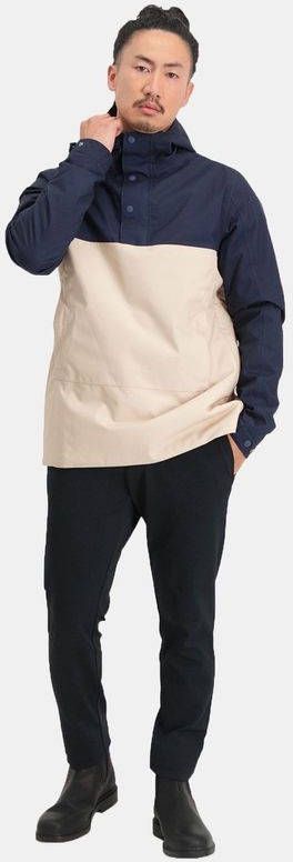 AGU Winter Rain Anorak Urban Outdoor Unisex Marineblauw/Gebroken Wit