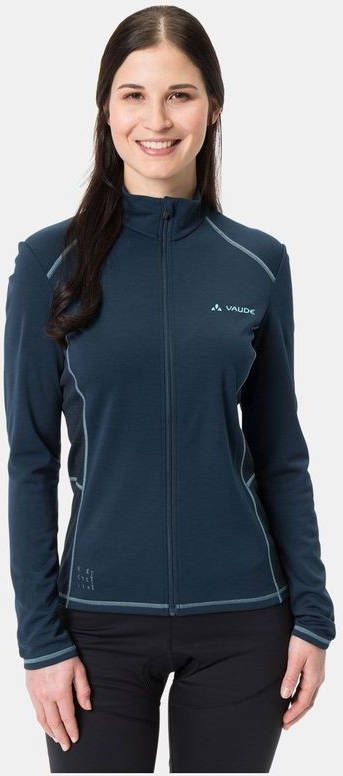 Vaude Matera LS Tricot Fietsshirt Dames Blauw