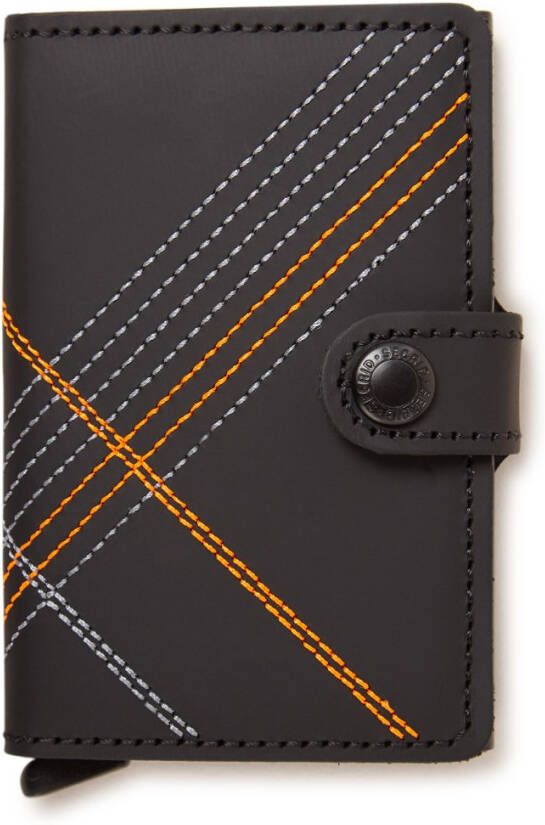 Secrid Pasjes portemonnees Miniwallet Stitch Linea Matt Base Oranje