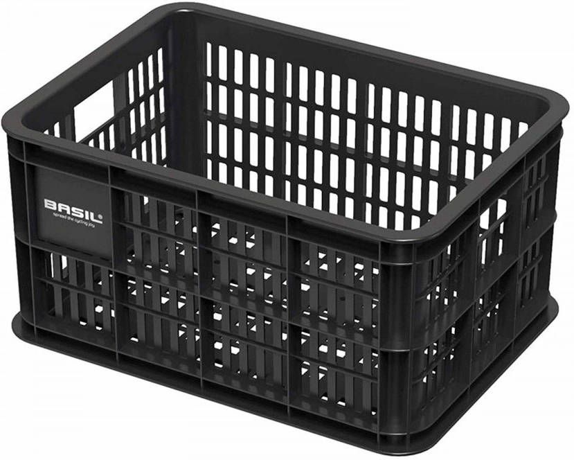 Basil Fietskrat Crate small 25 liter 40 x 29 x 21 cm zwart