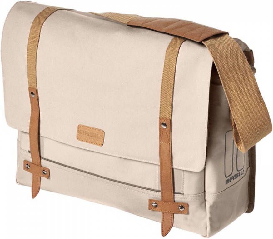 Basil Schoudertas Portland Messenger 16 Liter Crème