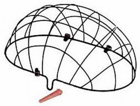 Basil Stalen Draadkoepel Voor Rieten Hondenmand Pluto