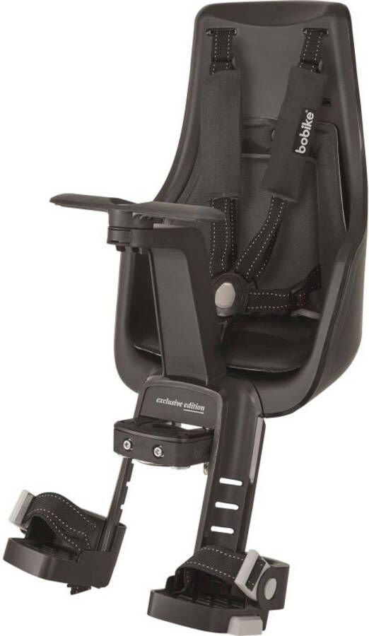 Bobike Mini Exclusive Plus Urban Black Zwart Fietsstoeltje