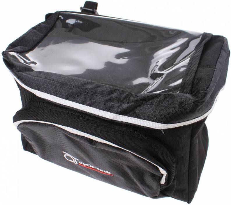 Cycle Tech Stuurtas Met Riempjes 6, 5 Liter Zwart