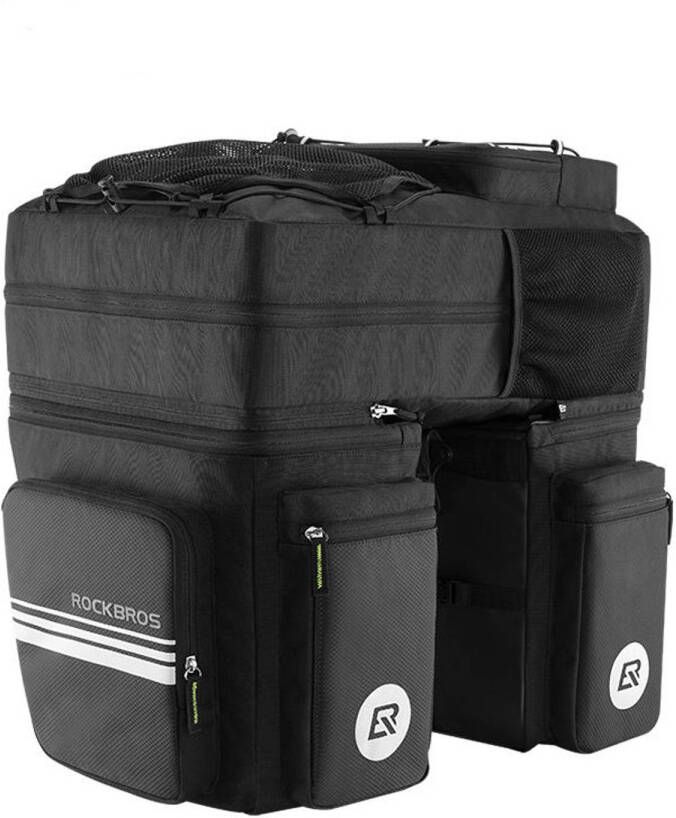 Decopatent Multifunctionele 3 in 1 Fiets Bagagetassen Met Regenafdekking 48l