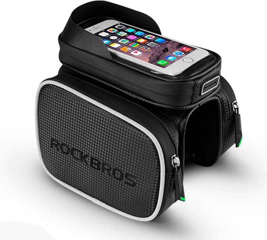 Decopatent Pro Fiets Frametas Met Telefoonhouder Waterbestendige Dubbele