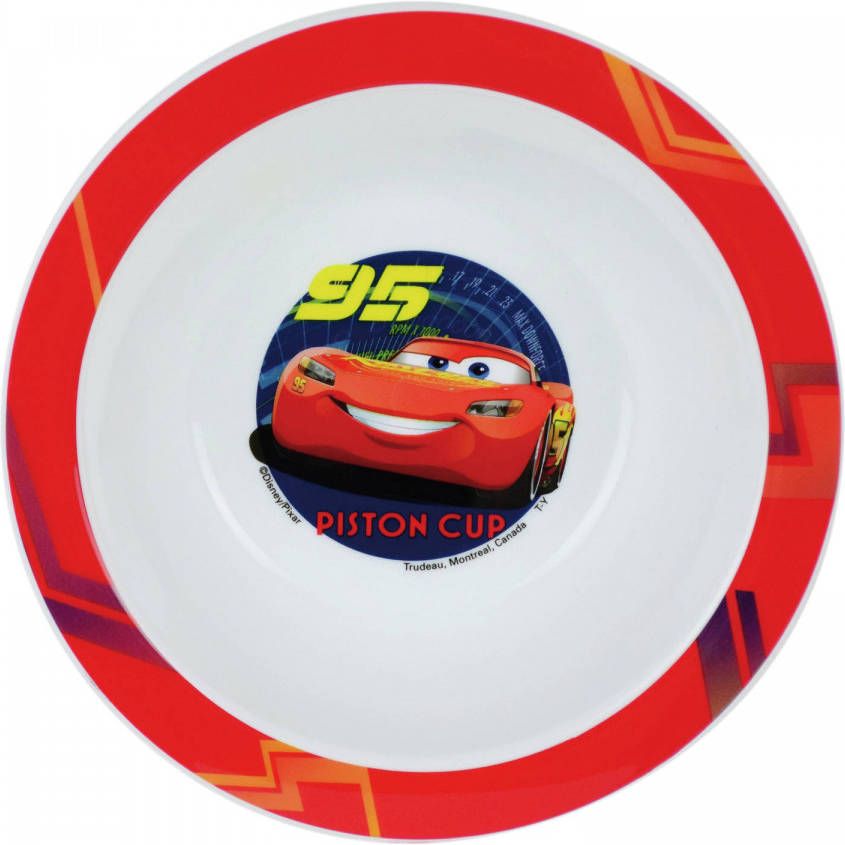 Disney Kunststof Ontbijtbordje Diep Cars 16 Cm Kinderservies