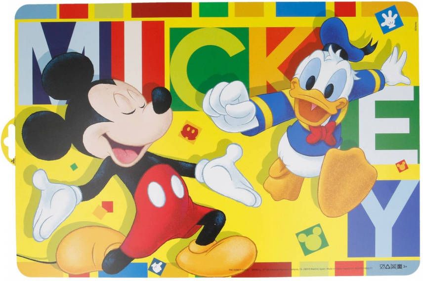 Disney Placemat Voor Kinderen Mickey Mouse 43 X 28 Cm Placemats