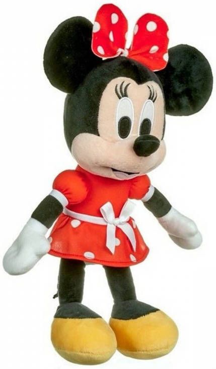 Disney Pluche Knuffel Minnie Mouse In Rode Jurk 30 Cm Knuffelberen