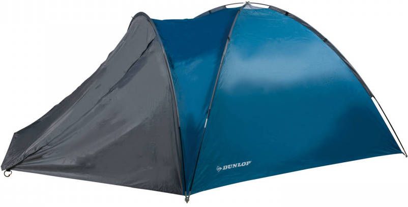 Dunlop Koepeltent 2 persoons Binnentent, Luifel En Hor 210 X 150 X 120 Cm Blauw/Grijs