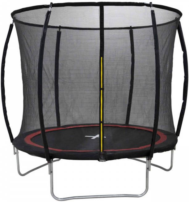 Dunlop Trampoline 6ft 183 X 50 Cm Trampoline Met Veiligheidsnet 200 Cm Kinder Trampoline Max. 80 Kg Zwart/rood
