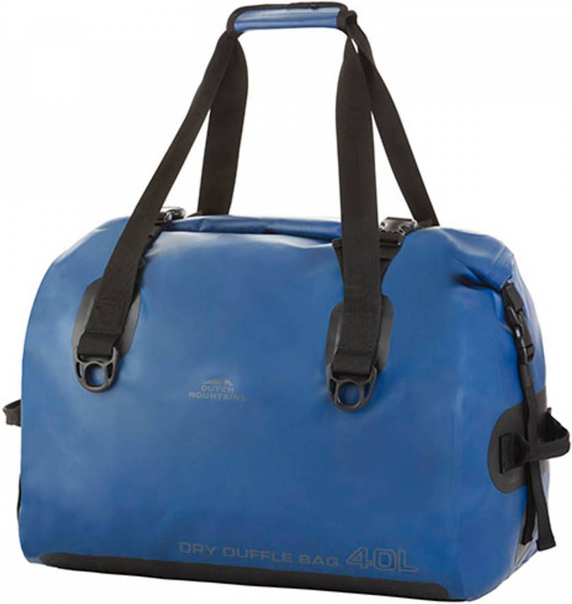 Dutch Mountains Reistas 40ltr Waterdichte Duffelbag Sporttas Roll top Blauw