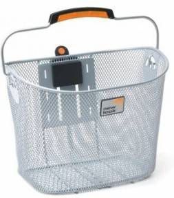 New Looxs Fietsmand Toscane Turn lock Zilver