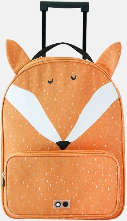 Merkloos Trixie Trolley Koffer Mr. Fox 45 X 34 Cm Oranje