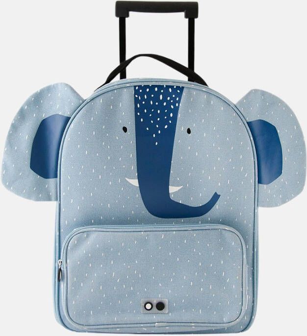 Merkloos Trixie Trolley Koffer Mrs. Elephant 45 X 34 Cm Blauw