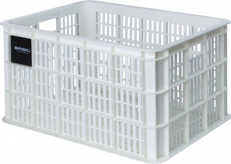 Basil Kunststof Fietskrat L Groot Bright White