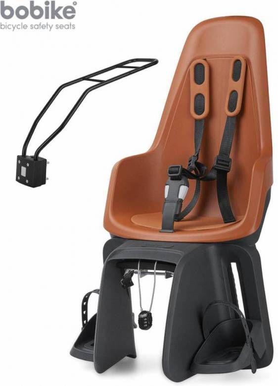 Bobike Kinderzitje One Maxi Chocolate Brown Framebevestiging Bruin