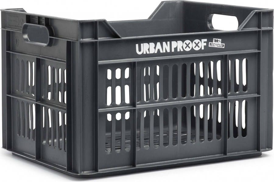 URBAN PROOF Fietskrat 30 Liter Polypropyleen Asgrijs