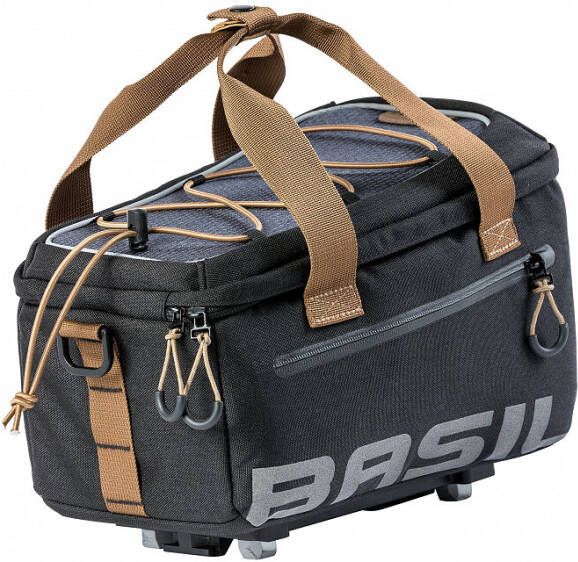 Basil bagagedragertas miles mik trunkbag 7 liter Zwart