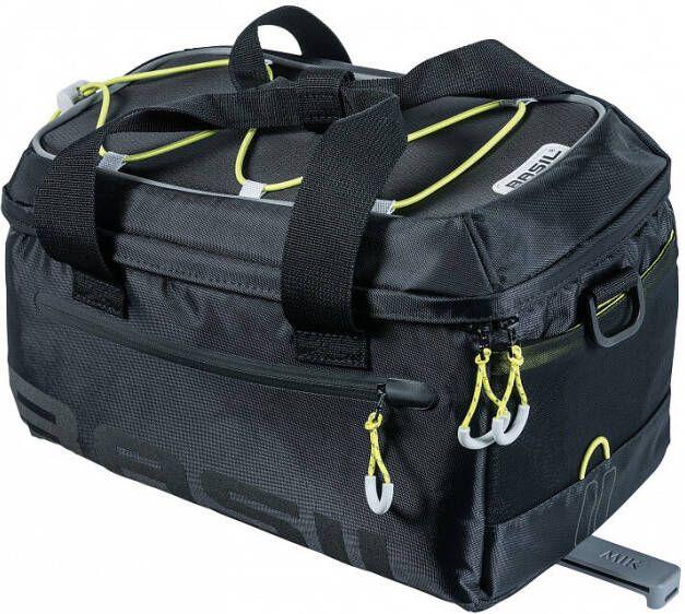 Basil Bagagedragertas Miles Mik 7 Liter Zwart/lime 17785