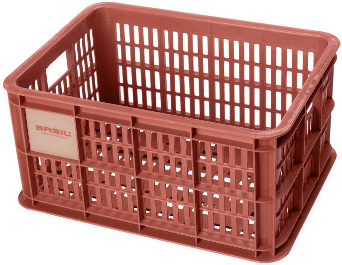 Basil Kunststof Fietskrat Small klein Terra red