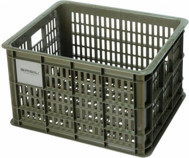 Basil gerecyclede fietskrat crate M 29, 5 liter Donker groen Donker groen