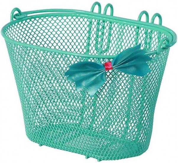 Basil Kinderfietsmand Jasmin Bow tie 10 Liter Mintgroen 30132