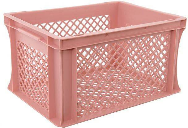 FastRider Fietskrat Medium oud roze