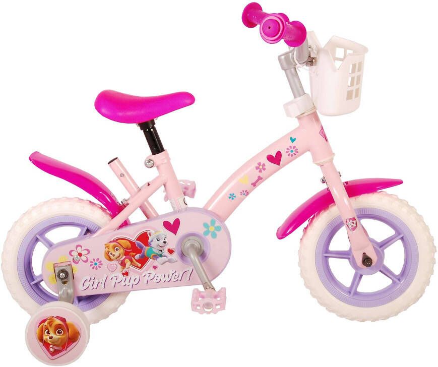 Volare Meisjesfiets Paw Patrol Girl Pup 10 Inch 18 Cm Meisjes Doortrapper Roze