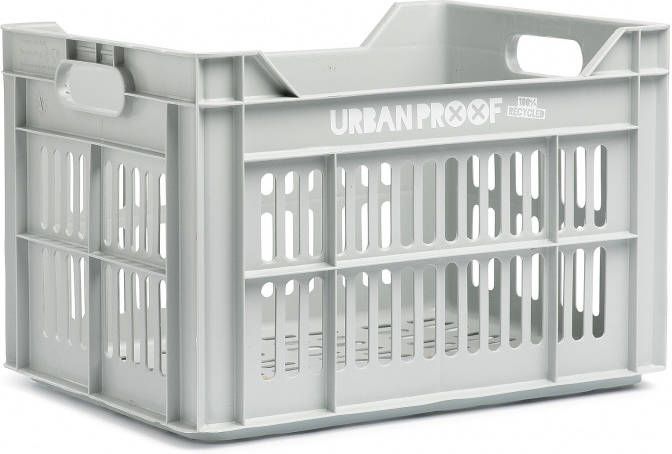 URBAN PROOF Fietskrat 30 Liter Polypropyleen Lichtgrijs