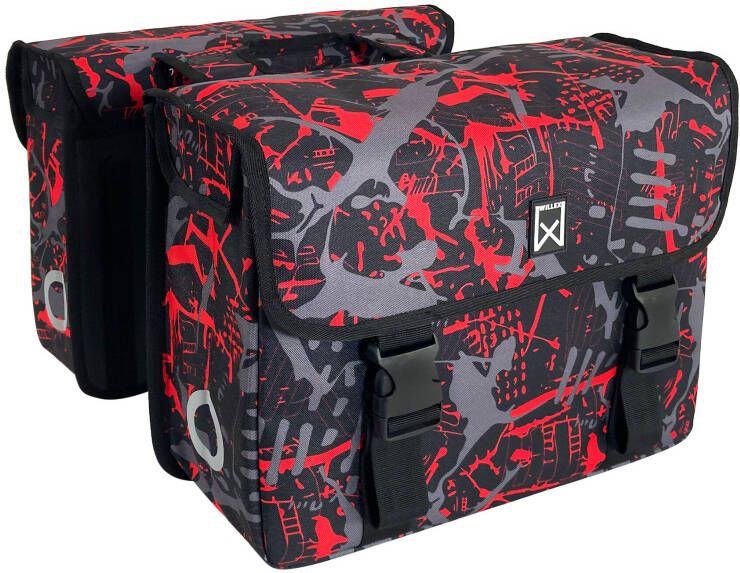 Willex dubbele tas 34 liter Rood