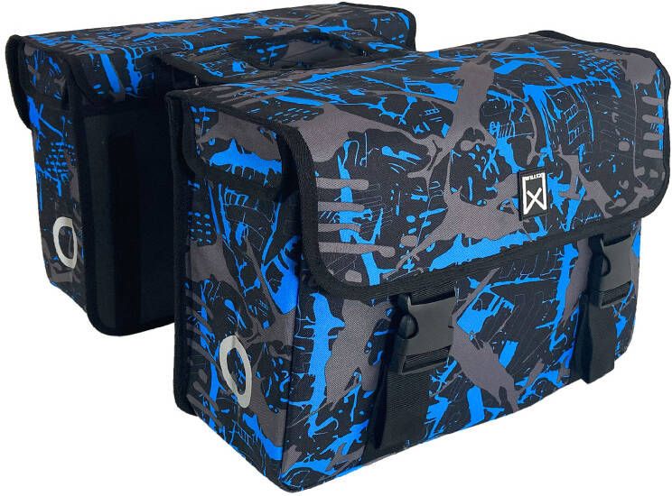 Willex dubbele tas 34 liter Blauw