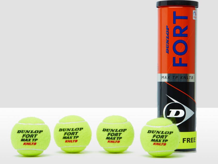 Dunlop fort max tp tennisballen 3+1 pack kinderen
