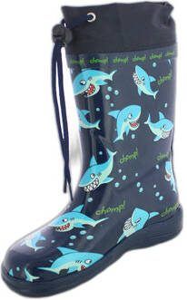 Beck rubberlaars Haaien donkerblauw