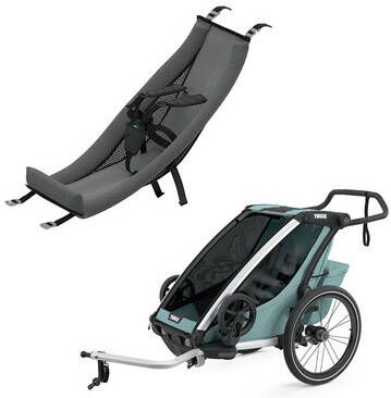 Thule Kinderfietskar Chariot Cross 1 Alaska inclusief Infant Sling babyzitje