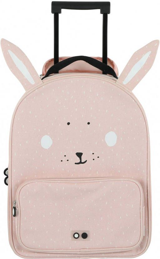 Merkloos Trixie Trolley Koffer Mrs. Rabbit 45 X 34 Cm Roze
