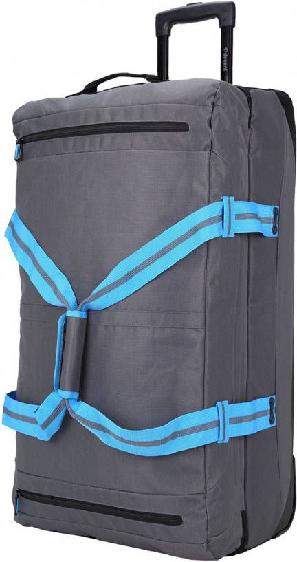 Decent Sport Line Dubbeldekker Wieltas grijs/cobalt blauw Trolley Reistas