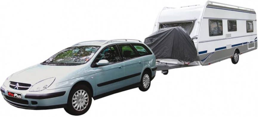 ProPlus Fietshoes Xl Voor 2 Fietsen Op Dissel Polyester Donkergrijs