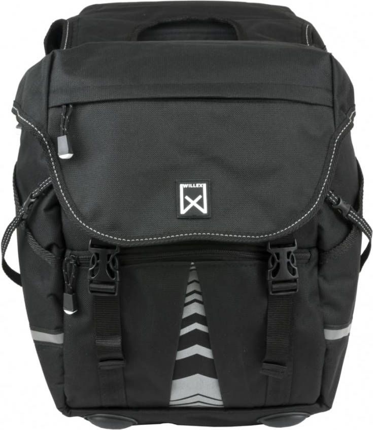 Willex Dubbele bagagetas 1200 28 liter zwart