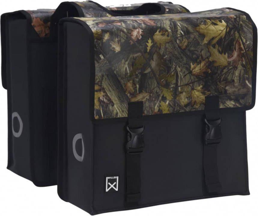Willex Dubbele Bisonyl Tas 46LZwart Forest 46 liter