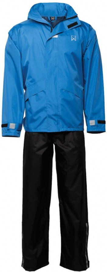 Willex Regenpak blauw en zwart 29144