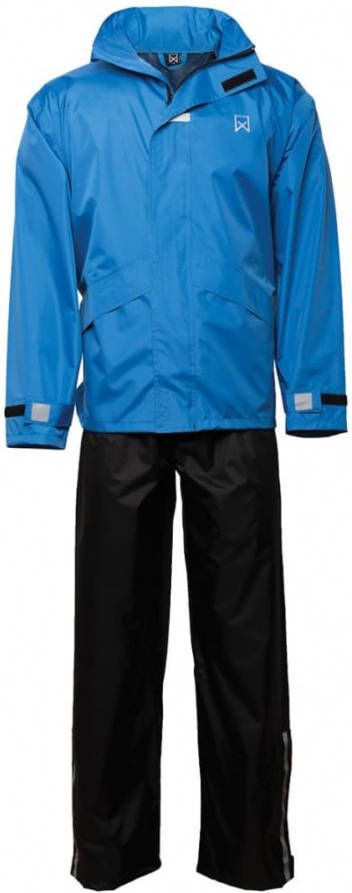 Willex Regenpak blauw en zwart 29147