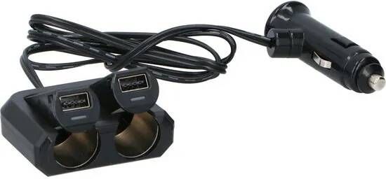 Dunlop Dubbele Verdeelstekker Aanstekerplug 12/24 V